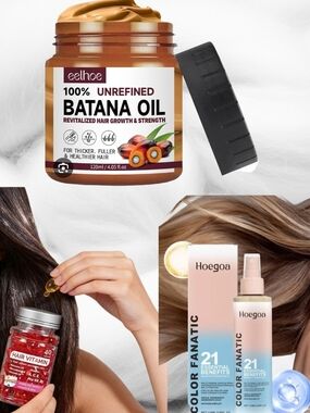 Eelhoe 100% Unrefined Batana Oil Hair Treatment (Brown)